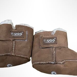 UGG Tan Sheepskin Baby Booties